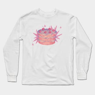 Let Them Eat Cake Illustration Long Sleeve T-Shirt